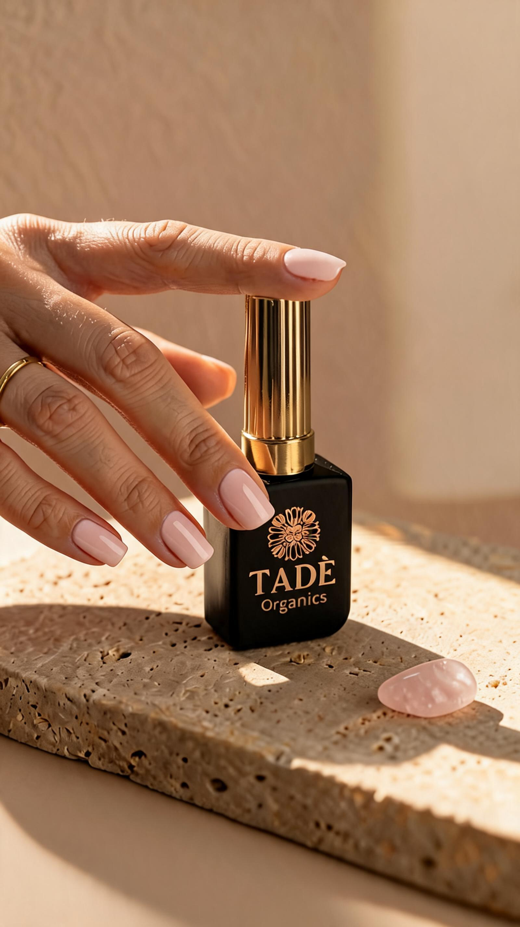Tadè Organics Sugar Pink , Plant Based, Non Toxic Gel Nail Polish