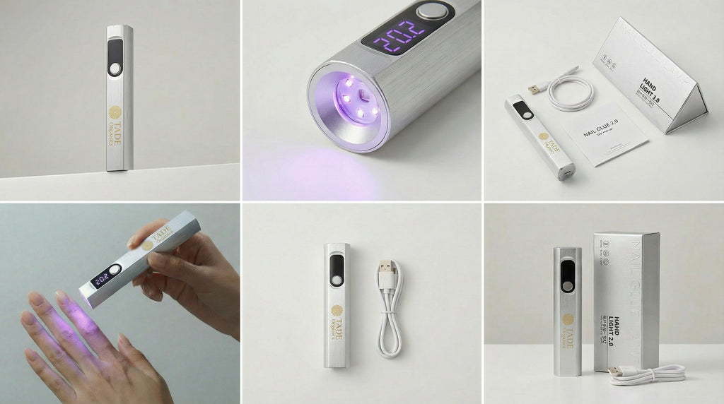 Tade Organics Wireless portable Nail Gel Light Dryer Mini UV Led Nail Lamp