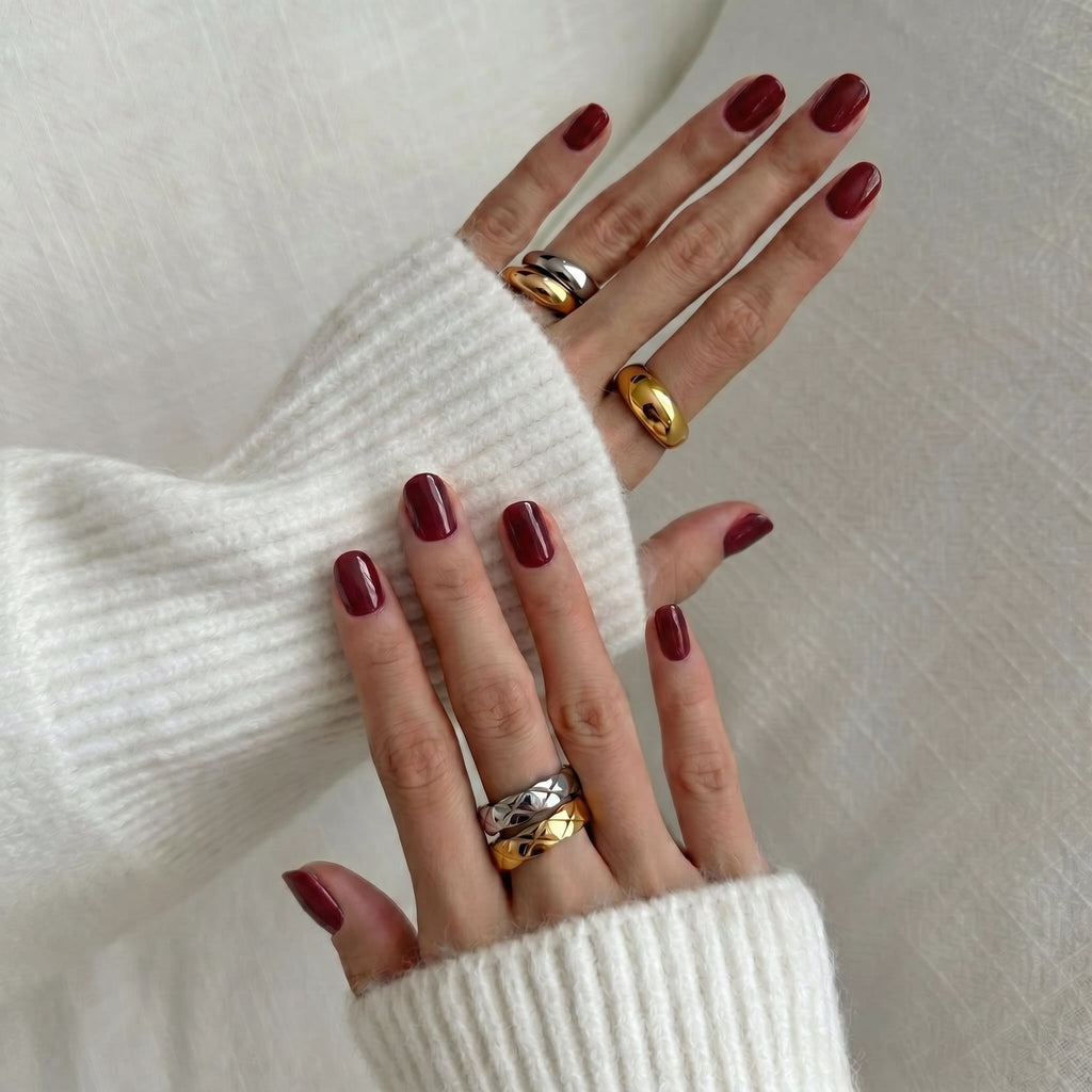 Tadè Organics Red Wine, Plant Based, Non Toxic Gel Nail Polish
